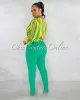 *Danna Green High-Waist Belt Pants sold by Chic Couture