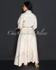 Donala Light Peach Sailor Crop Top & Skirt Set sold by Chic Couture