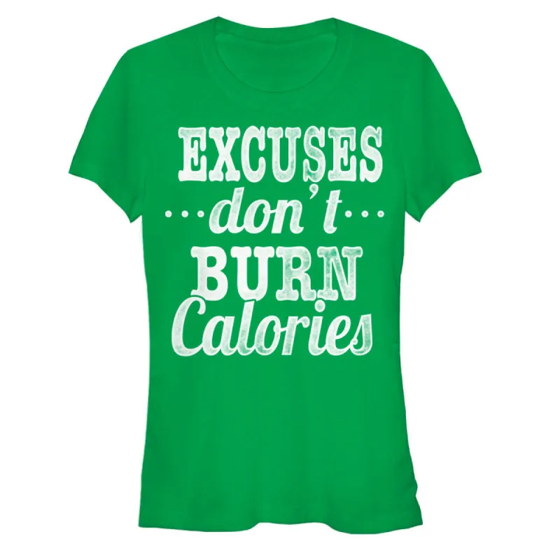 Junior's CHIN UP Burn Calories T-Shirt sold by Chin Up Apparel