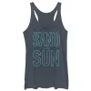 Women's CHIN UP Sand and Sun Dreams Racerback Tank Top sold by Chin Up Apparel