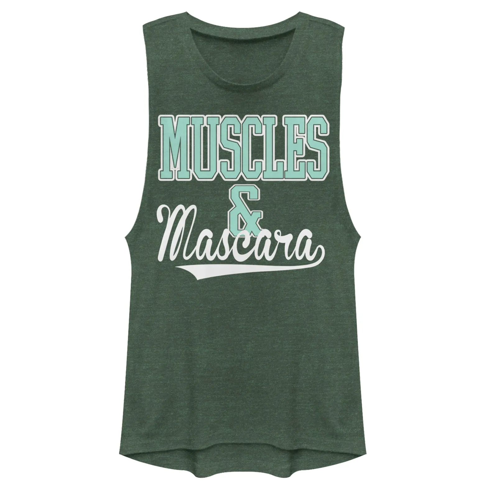 Junior's CHIN UP Sporty Muscles and Mascara Festival Muscle Tee sold by Chin Up Apparel