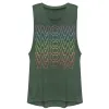 Junior's CHIN UP Wow Rainbow Text Festival Muscle Tee sold by Chin Up Apparel