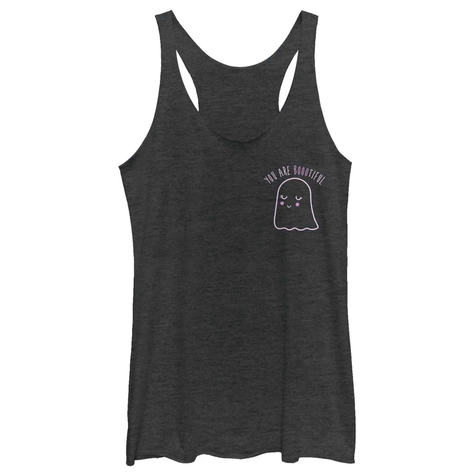 Women's CHIN UP Halloween You Are Bootiful Ghost Racerback Tank Top sold by Chin Up Apparel