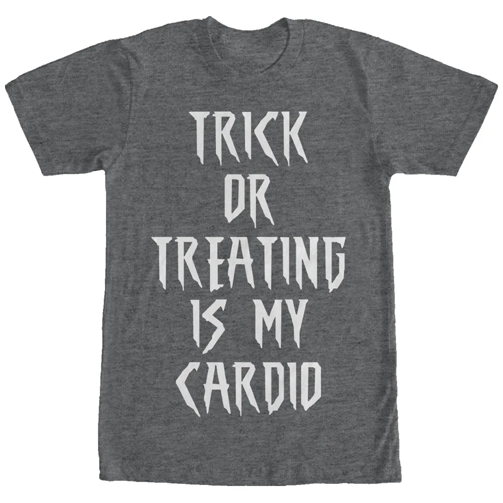 Women's CHIN UP Trick or Treating is my Cardio Boyfriend Tee sold by Chin Up Apparel