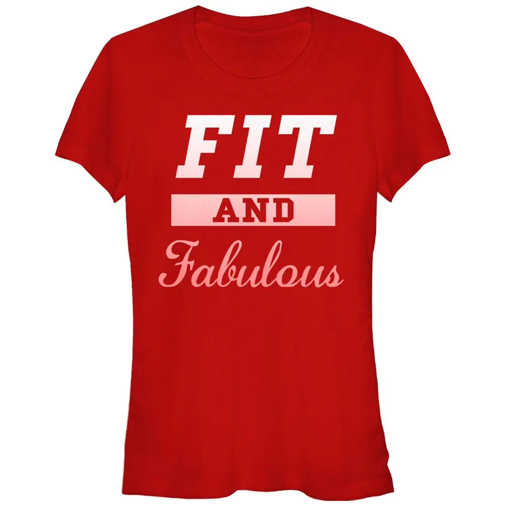 Junior's CHIN UP Fit and Fabulous T-Shirt sold by Chin Up Apparel