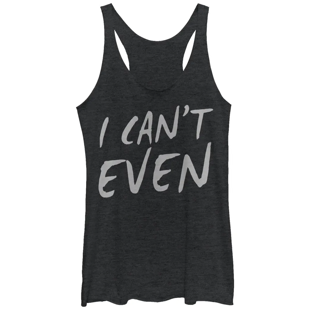 Women's CHIN UP I Can't Even Racerback Tank Top sold by Chin Up Apparel
