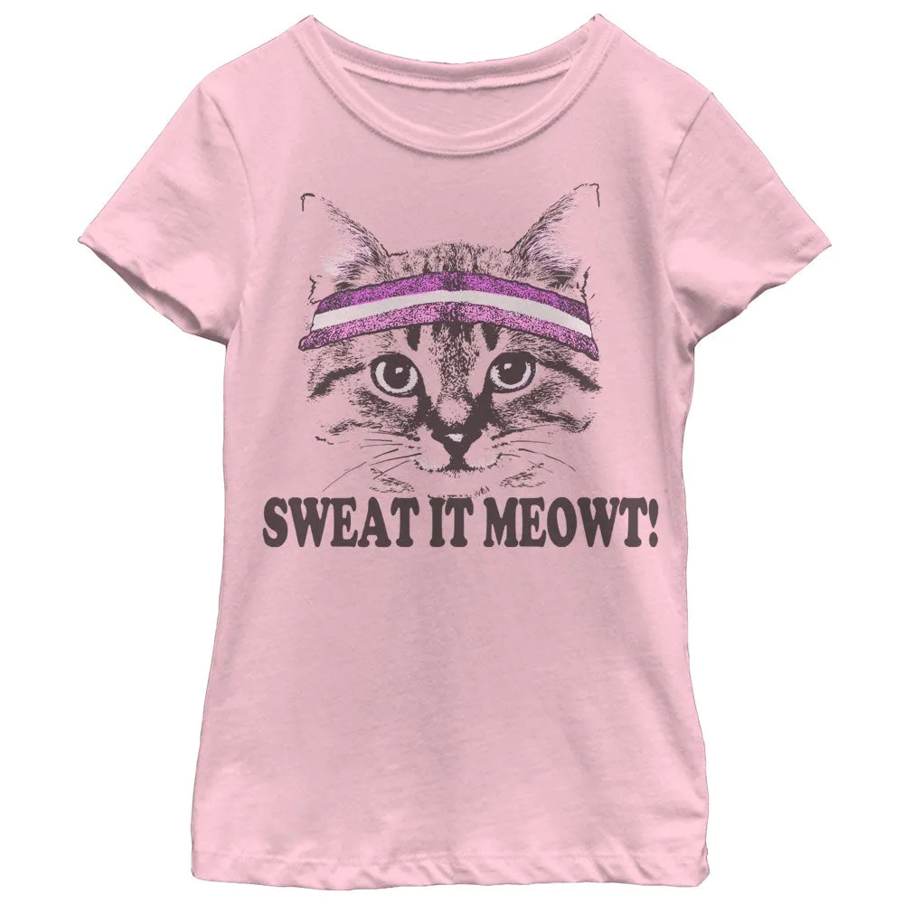 Girl's CHIN UP Sweat it Meowt T-Shirt sold by Chin Up Apparel
