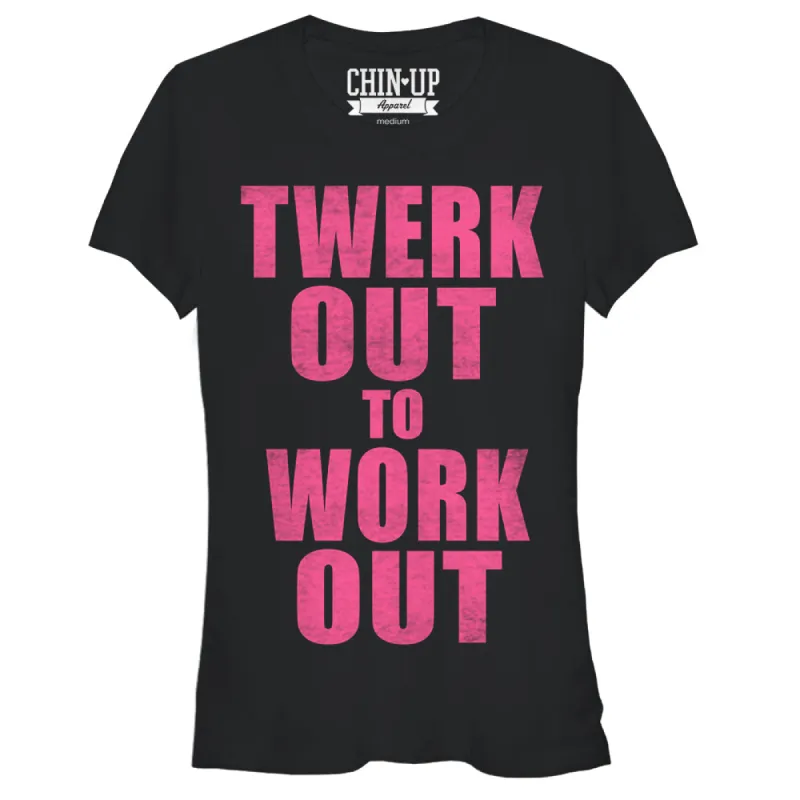 Junior's CHIN UP Twerk Out T-Shirt sold by Chin Up Apparel
