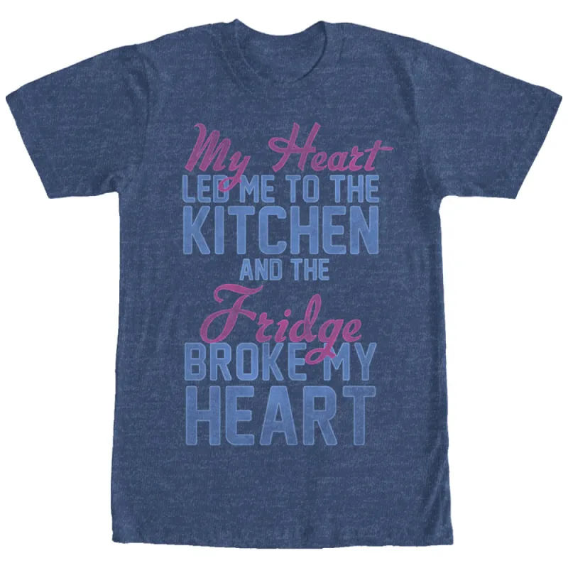 Women's CHIN UP Heart Led Me to Kitchen Boyfriend Tee sold by Chin Up Apparel