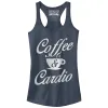 Junior's CHIN UP Coffee and Cardio Racerback Tank Top sold by Chin Up Apparel