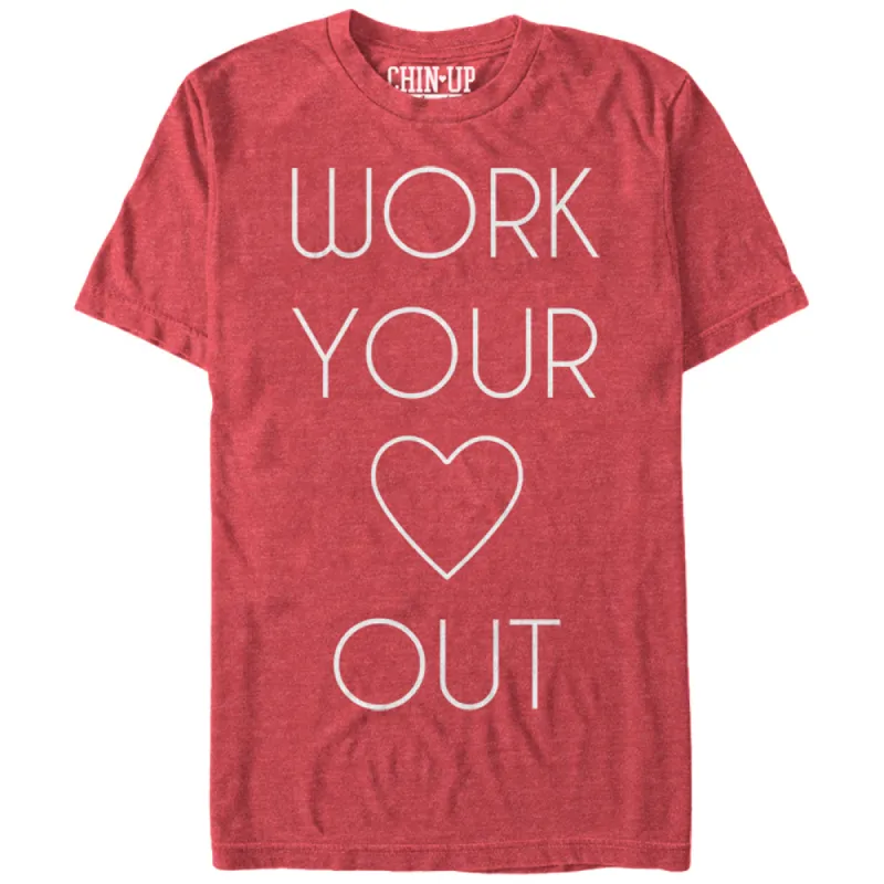 Women's CHIN UP Heart Boyfriend Tee sold by Chin Up Apparel