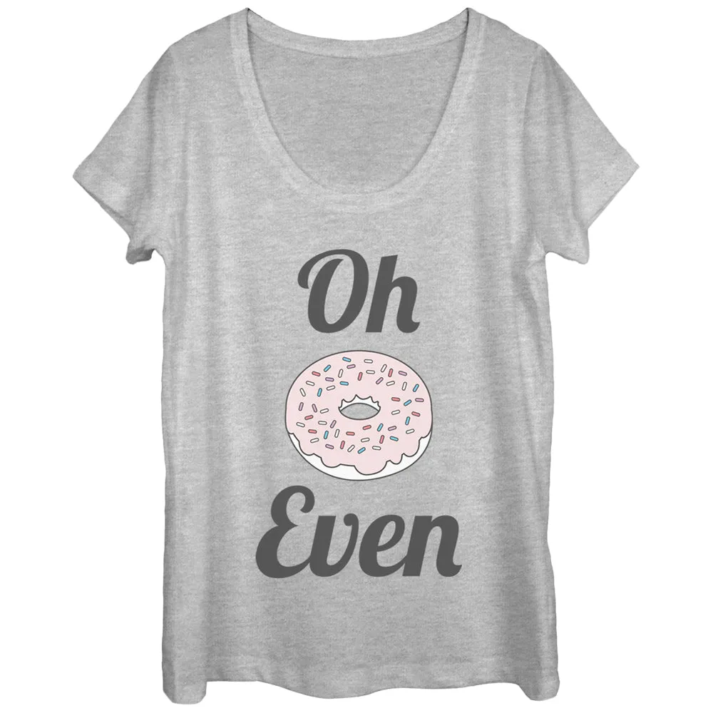 Women's CHIN UP Oh Donut Even Scoop Neck sold by Chin Up Apparel