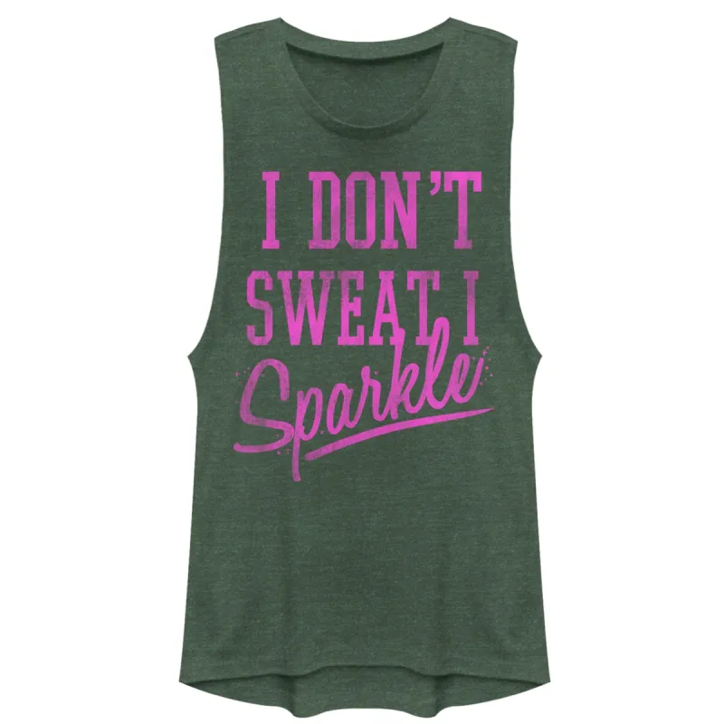 Junior's CHIN UP Sparkle Festival Muscle Tee sold by Chin Up Apparel