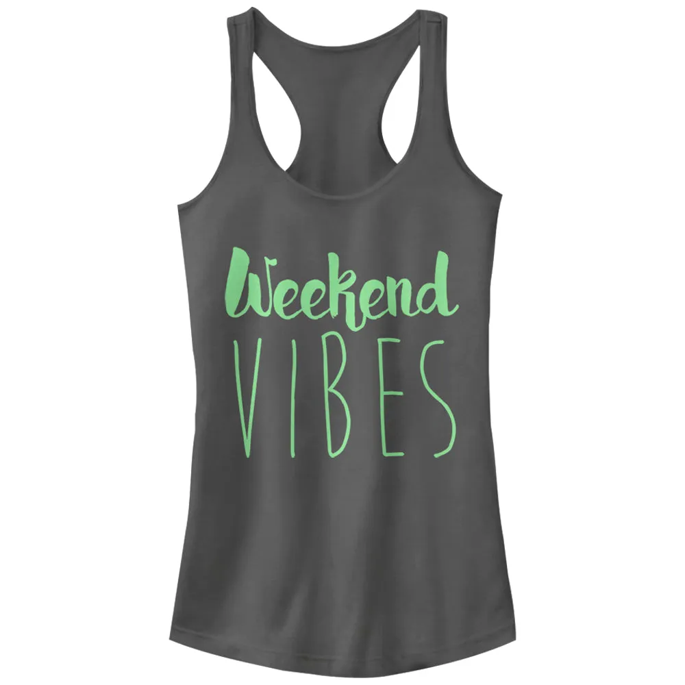 Junior's CHIN UP Weekend Vibes Racerback Tank Top sold by Chin Up Apparel