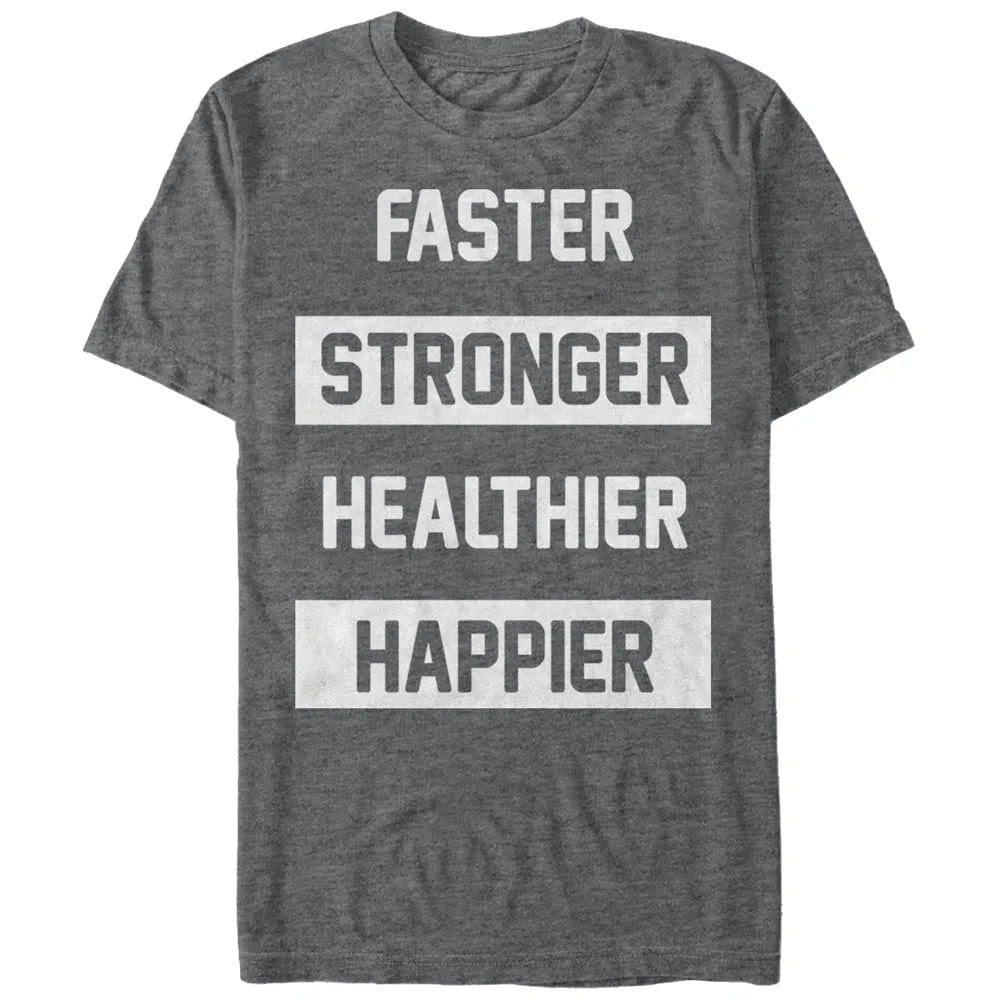 Women's CHIN UP Faster Stronger Healthier Happier Boyfriend Tee sold by Chin Up Apparel