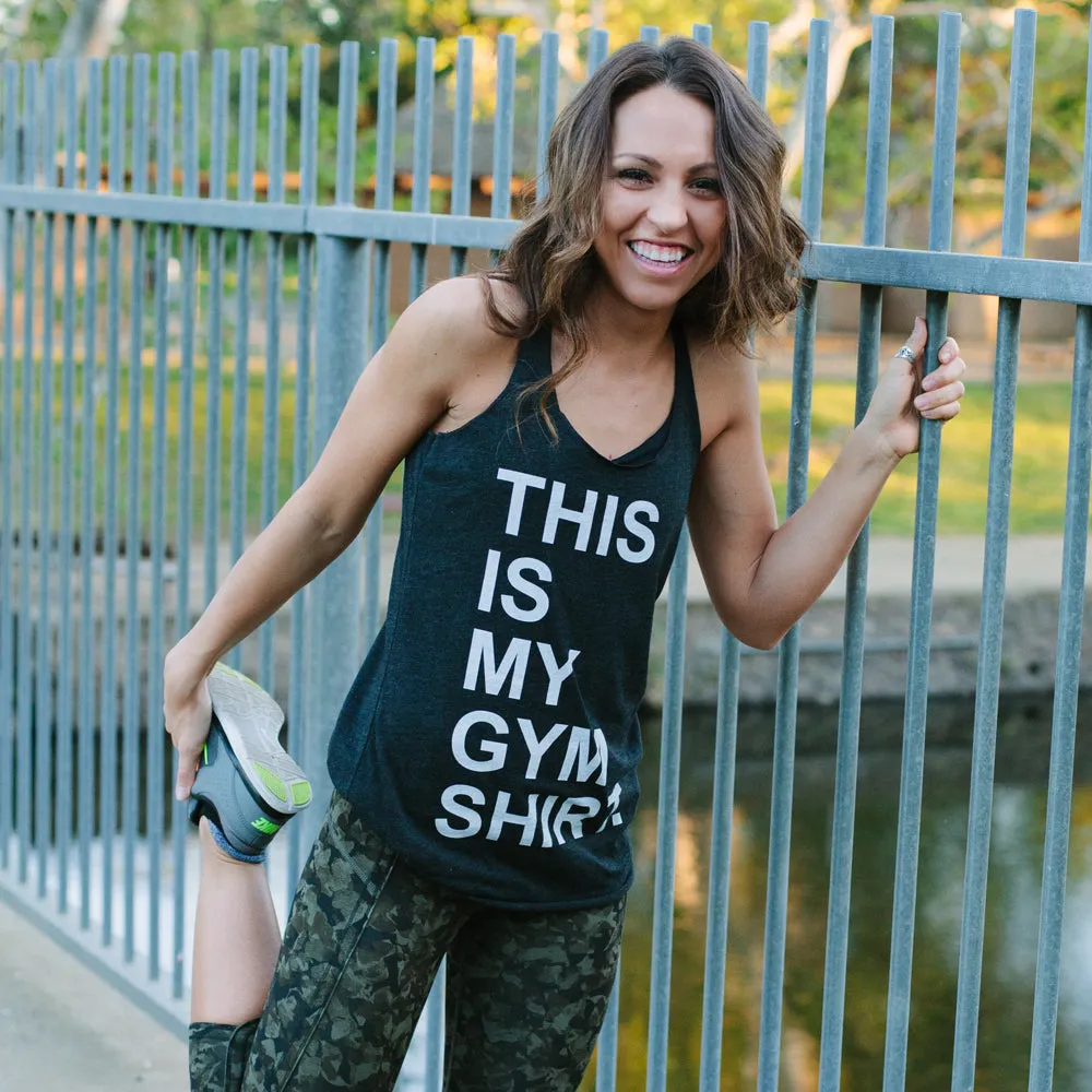 Women's CHIN UP Gym Shirt Racerback Tank Top sold by Chin Up Apparel