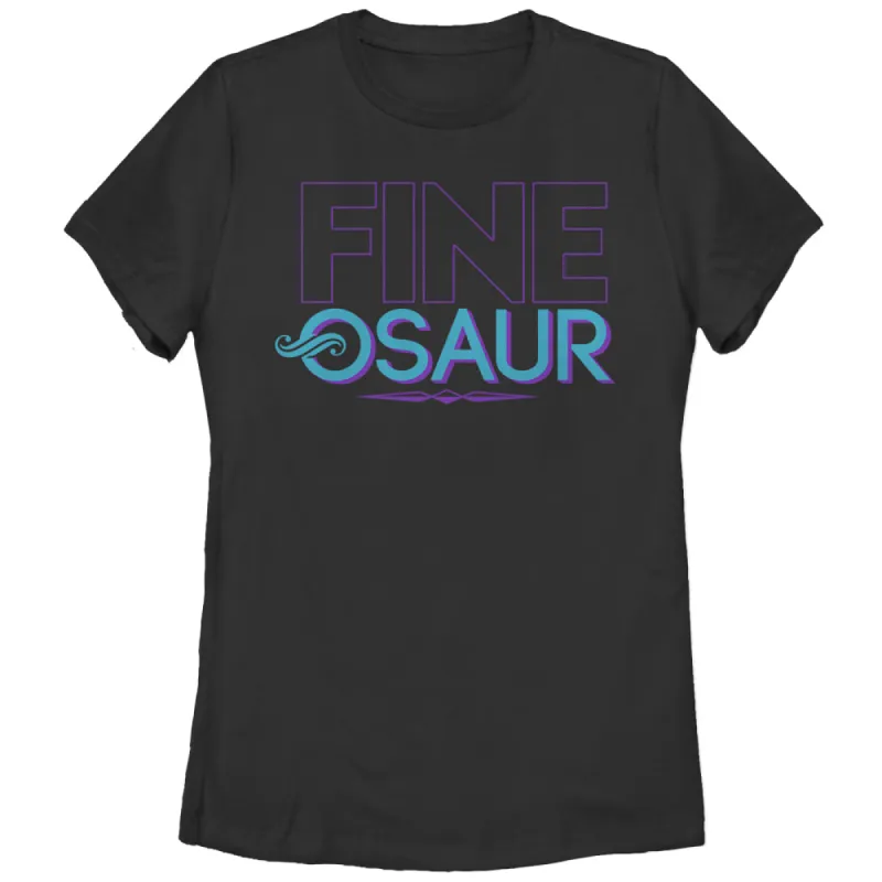 Women's CHIN UP Fine-osaur Dinosaur T-Shirt sold by Chin Up Apparel