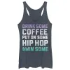 Women's CHIN UP Coffee and Hip Hop Racerback Tank Top sold by Chin Up Apparel