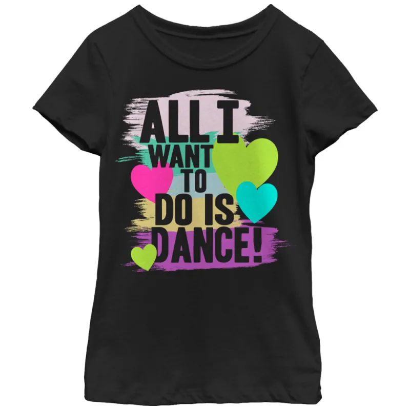 Girl's CHIN UP All I Want to Do is Dance T-Shirt sold by Chin Up Apparel