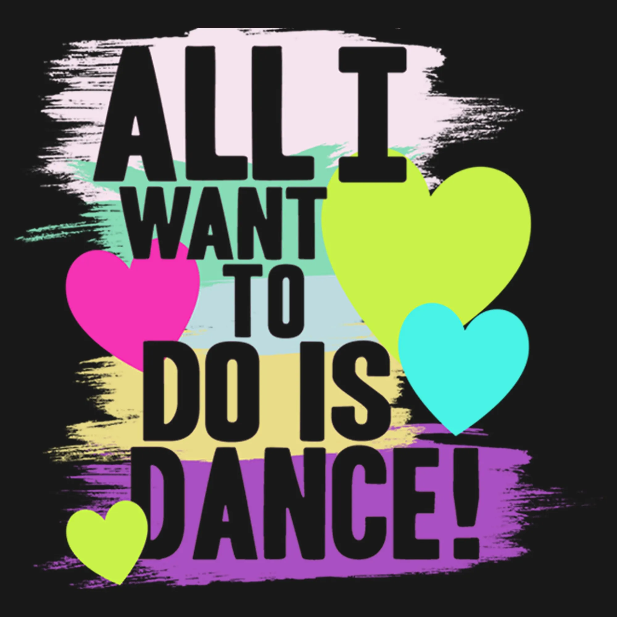 Girl's CHIN UP All I Want to Do is Dance T-Shirt sold by Chin Up Apparel product image thumbnail 2
