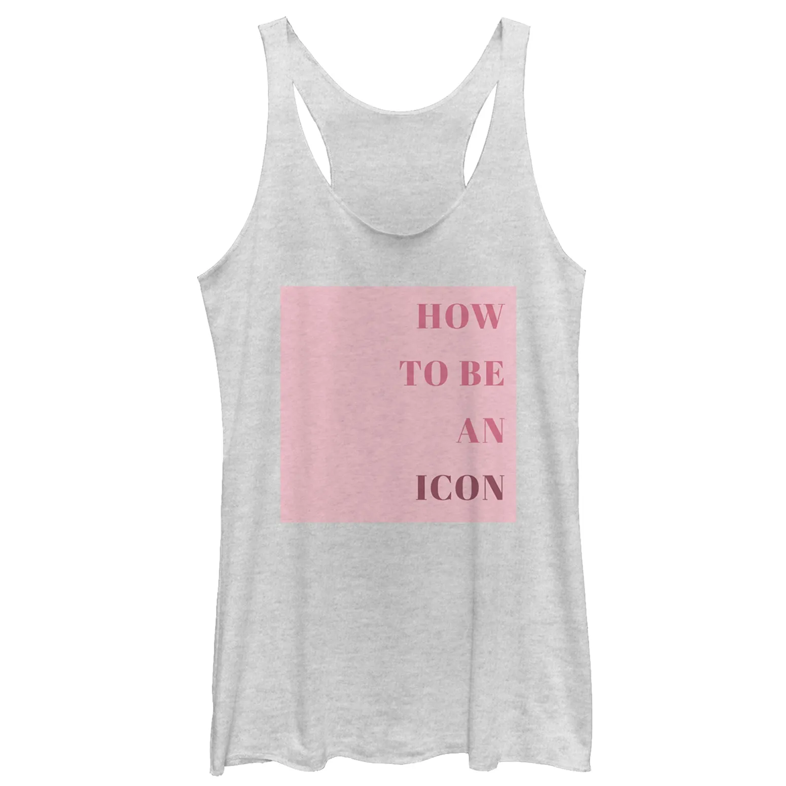 Women's CHIN UP How To Be An Icon Racerback Tank Top sold by Chin Up Apparel