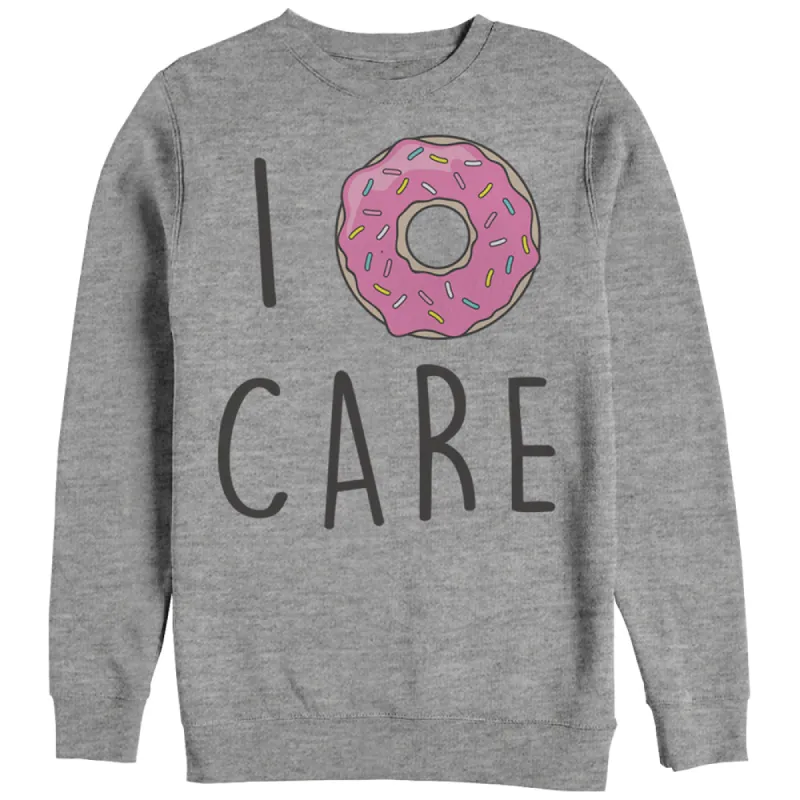 Men's CHIN UP I Donut Care Sweatshirt sold by Chin Up Apparel