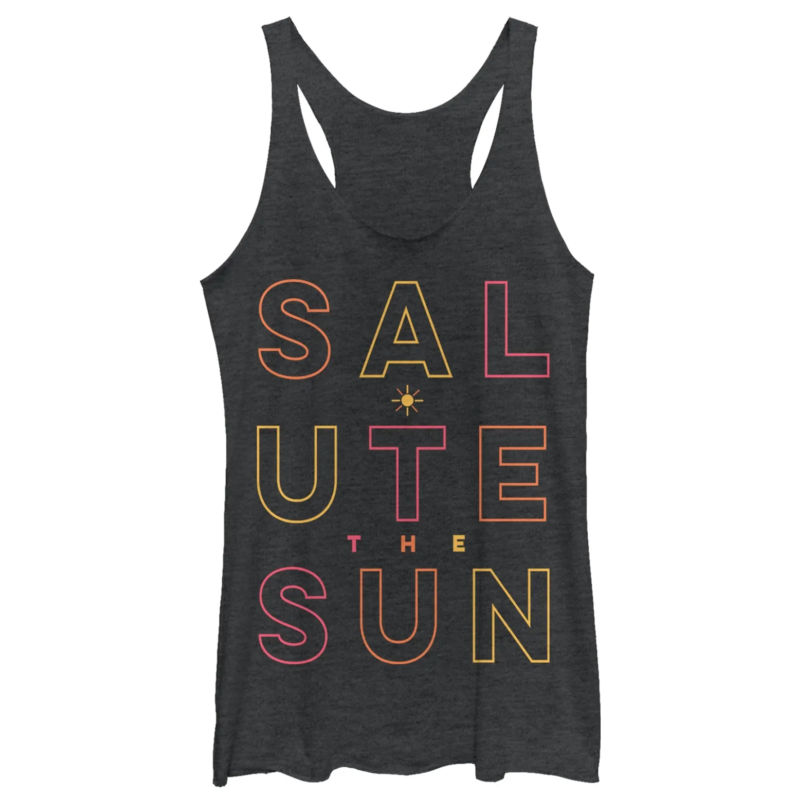 Women's CHIN UP Sun Salute Racerback Tank Top sold by Chin Up Apparel
