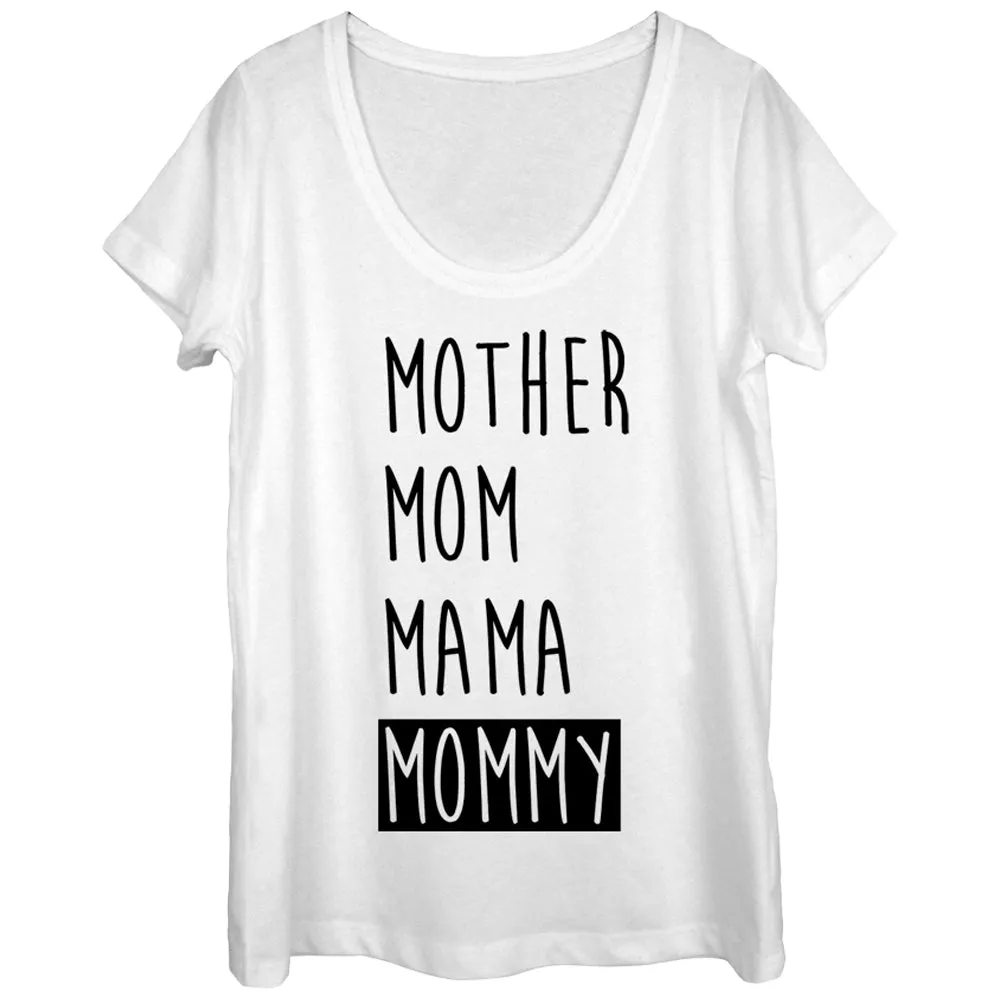 Women's CHIN UP Mom Mama Mommy Scoop Neck sold by Chin Up Apparel