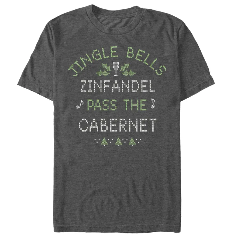 Women's CHIN UP Christmas Wine Song Boyfriend Tee sold by Chin Up Apparel