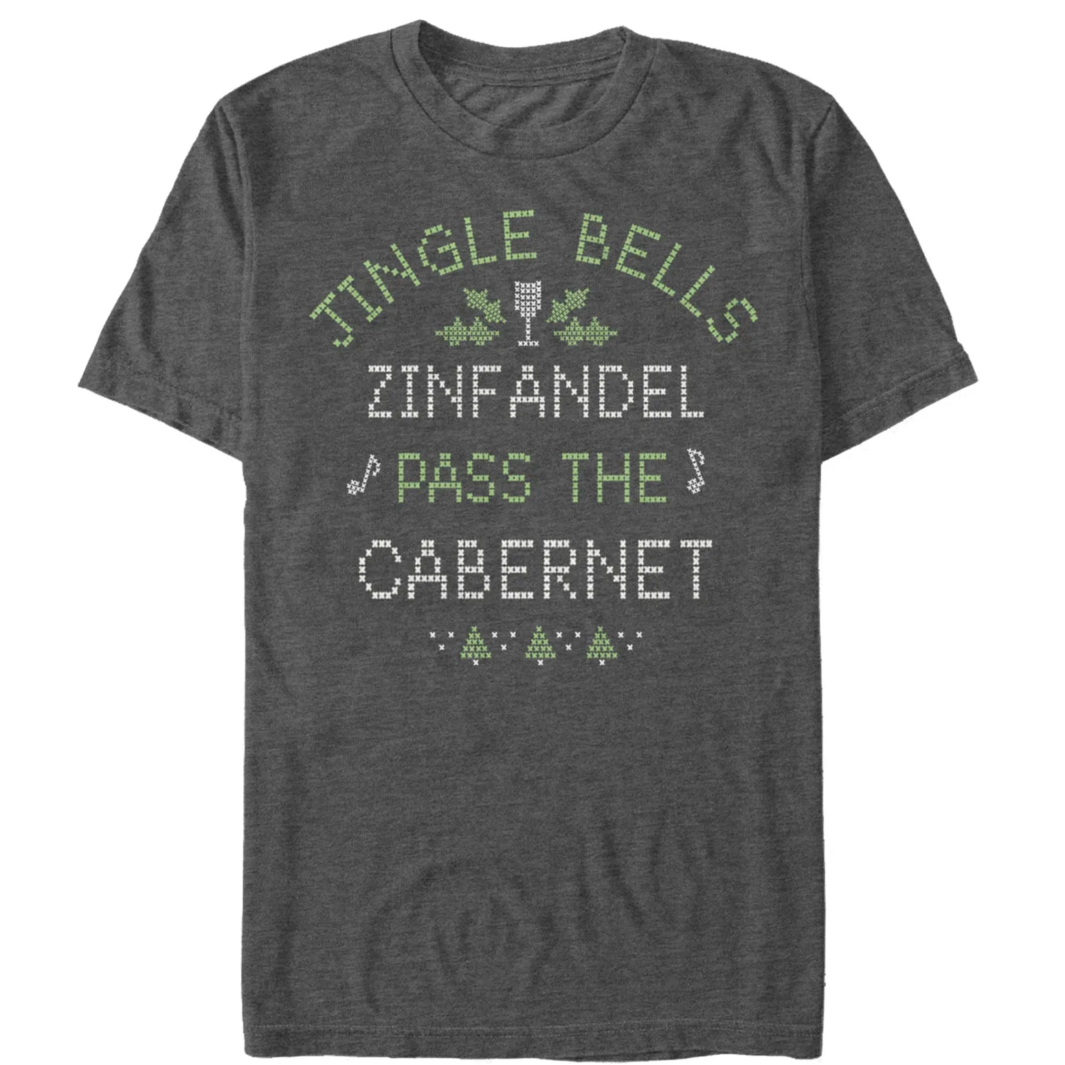 Women's CHIN UP Christmas Wine Song Boyfriend Tee sold by Chin Up Apparel