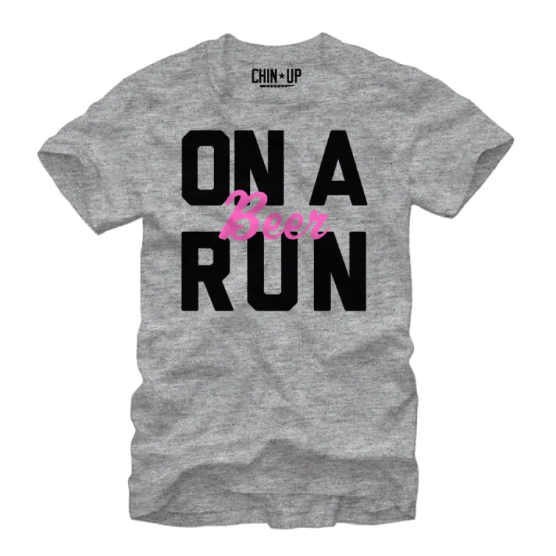 Women's CHIN UP On a Run Boyfriend Tee sold by Chin Up Apparel