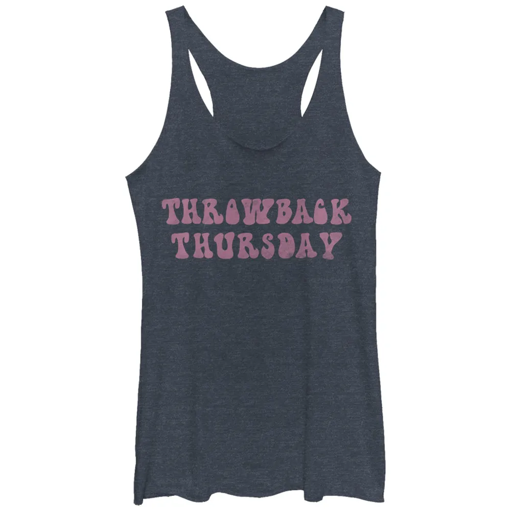 Women's CHIN UP Throwback Thursday Racerback Tank Top sold by Chin Up Apparel