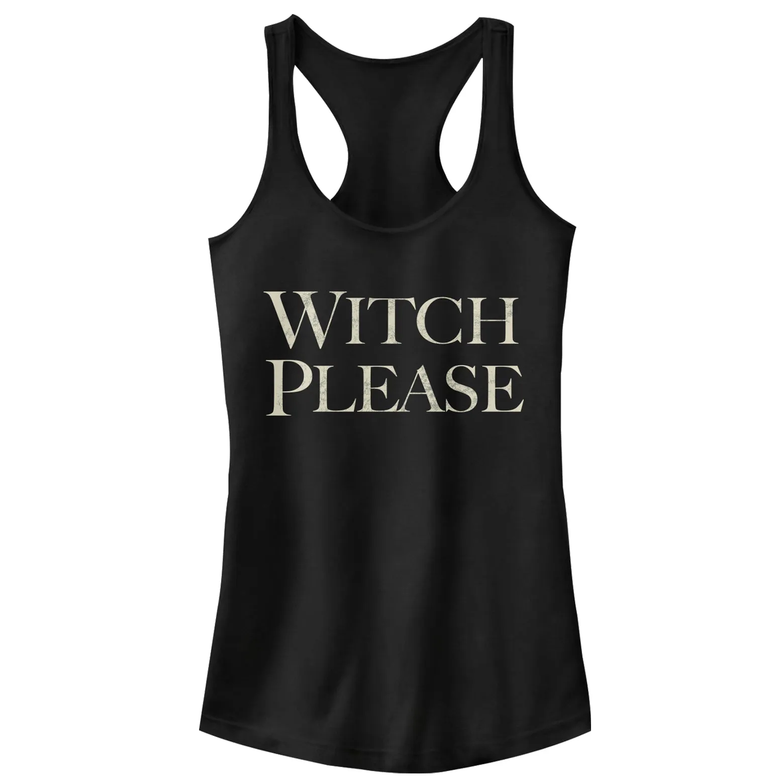 Junior's CHIN UP Halloween Witch Please Text Racerback Tank Top sold by Chin Up Apparel
