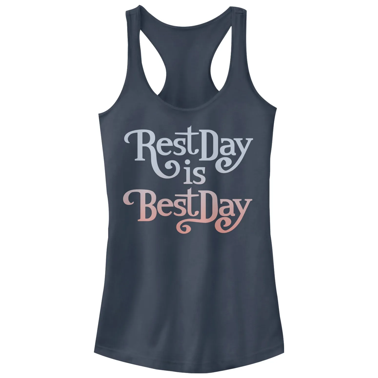 Junior's CHIN UP Rest Day is Best Day Racerback Tank Top sold by Chin Up Apparel