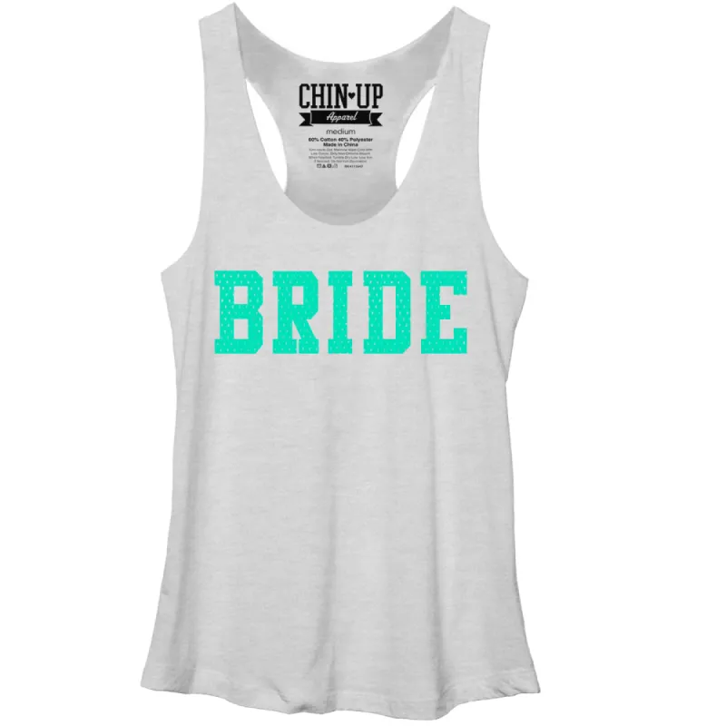 Women's CHIN UP Bride Racerback Tank Top sold by Chin Up Apparel
