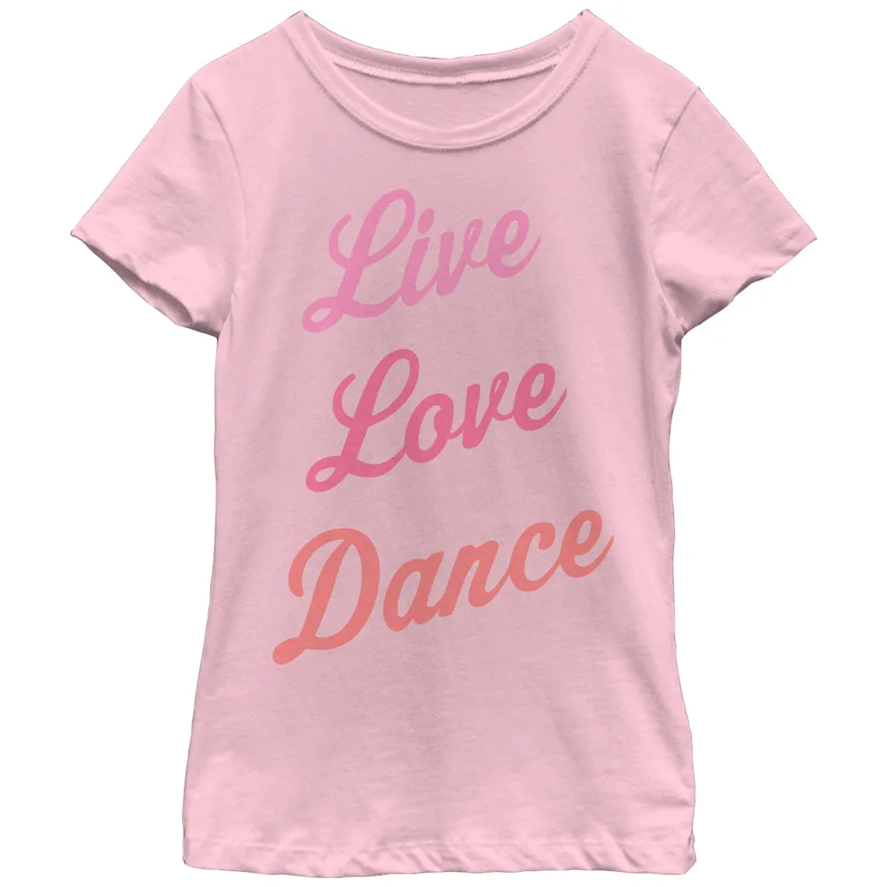 Girl's CHIN UP Live Love Dance T-Shirt sold by Chin Up Apparel