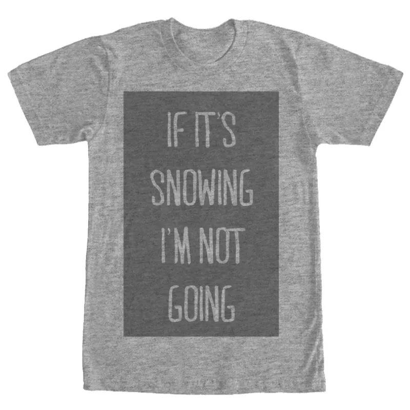 Women's CHIN UP Snowing Not Going Boyfriend Tee sold by Chin Up Apparel