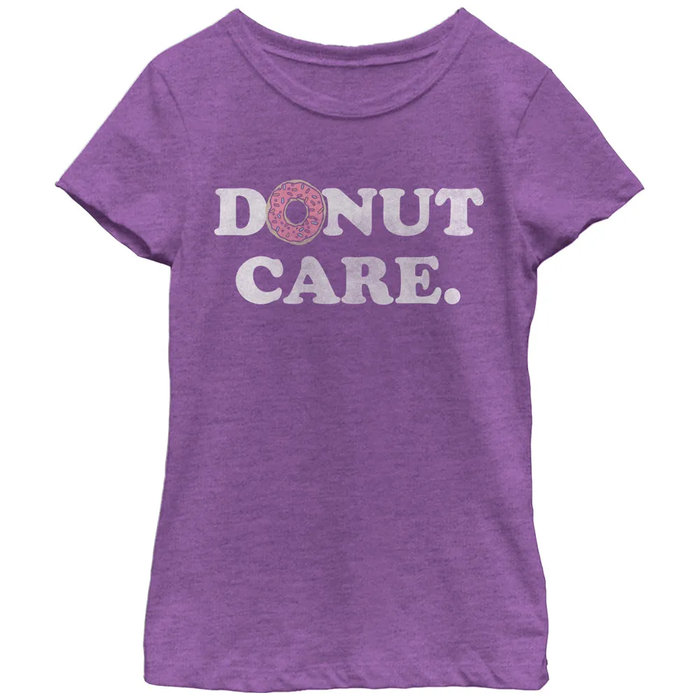 Girl's CHIN UP Donut Care T-Shirt sold by Chin Up Apparel