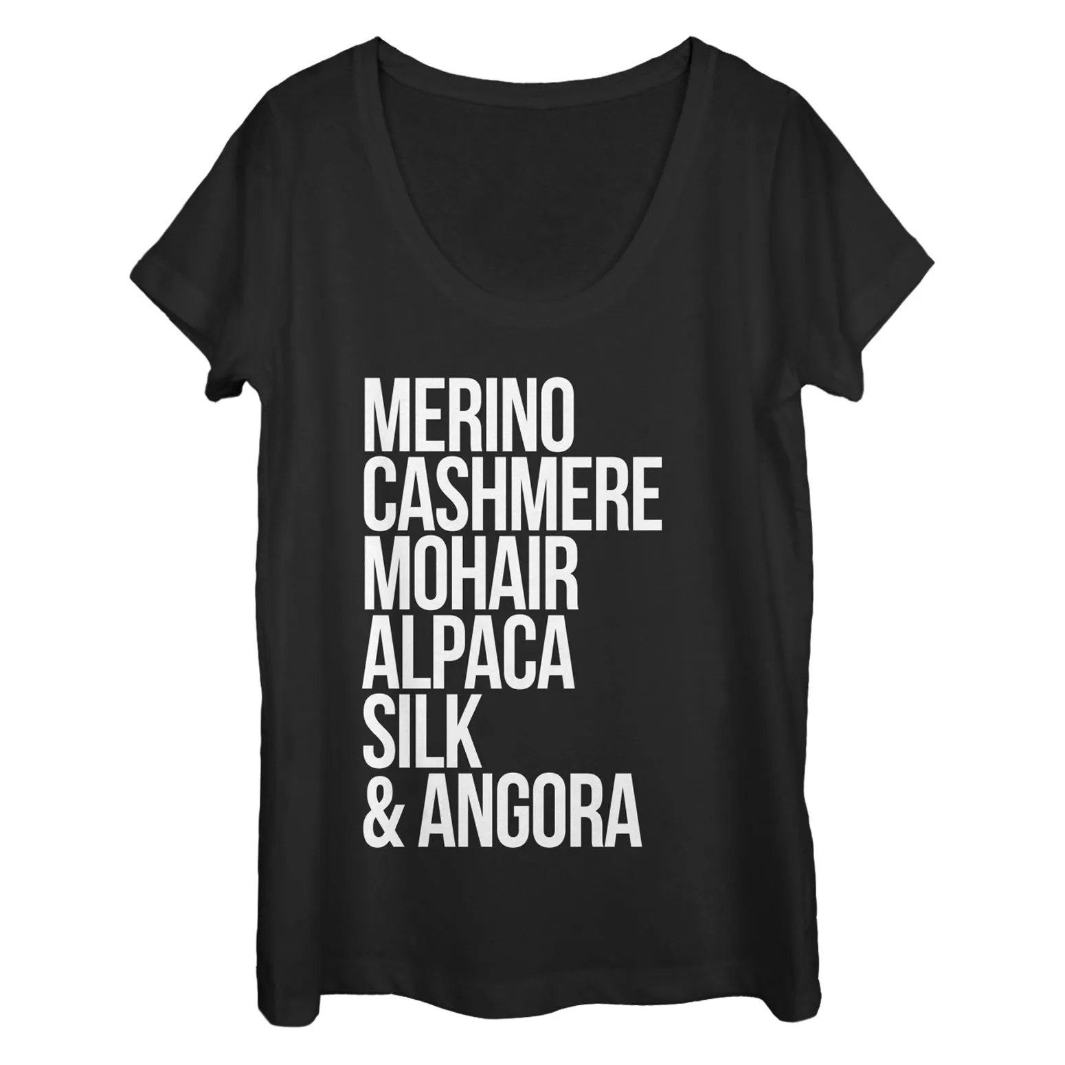 Women's CHIN UP Luxury Fabric Yarn Scoop Neck sold by Chin Up Apparel