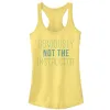 Junior's CHIN UP Not the Instructor Racerback Tank Top sold by Chin Up Apparel