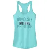 Junior's CHIN UP Not the Instructor Racerback Tank Top sold by Chin Up Apparel
