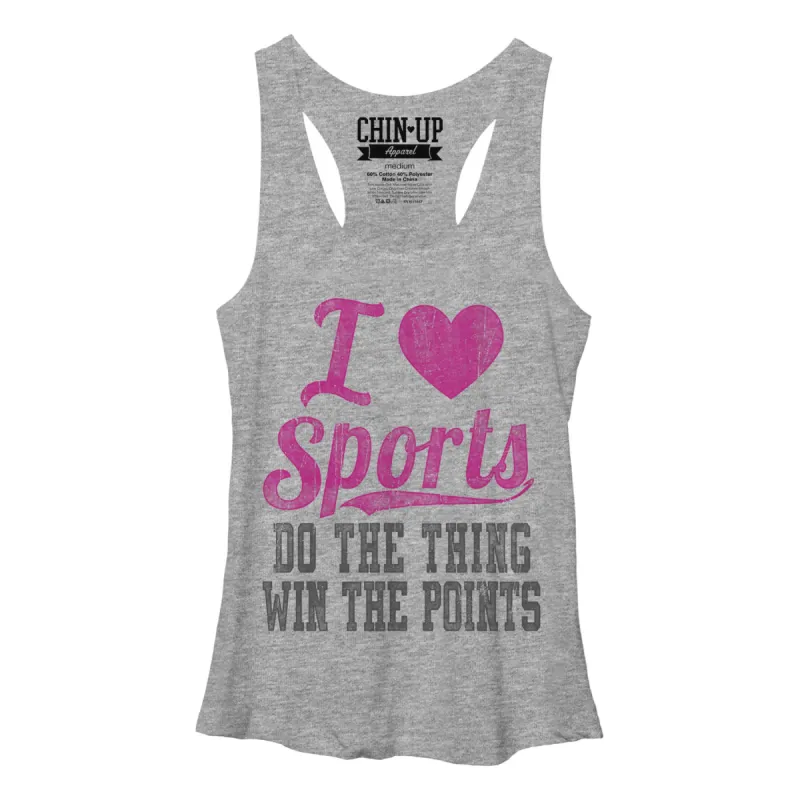 Women's CHIN UP Win the Points Racerback Tank Top sold by Chin Up Apparel