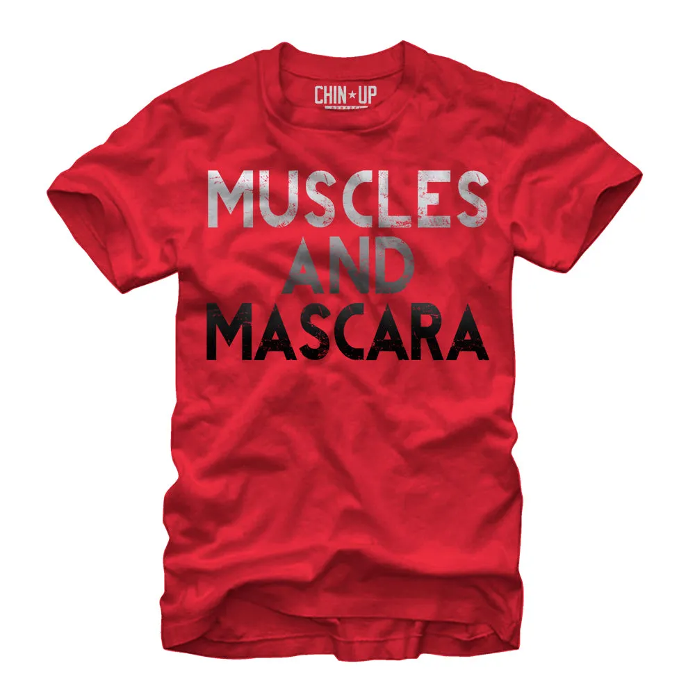 Women's CHIN UP Muscles and Mascara Boyfriend Tee sold by Chin Up Apparel