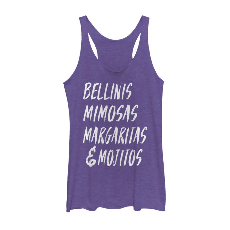 Women's CHIN UP Summer Cocktails Racerback Tank Top sold by Chin Up Apparel