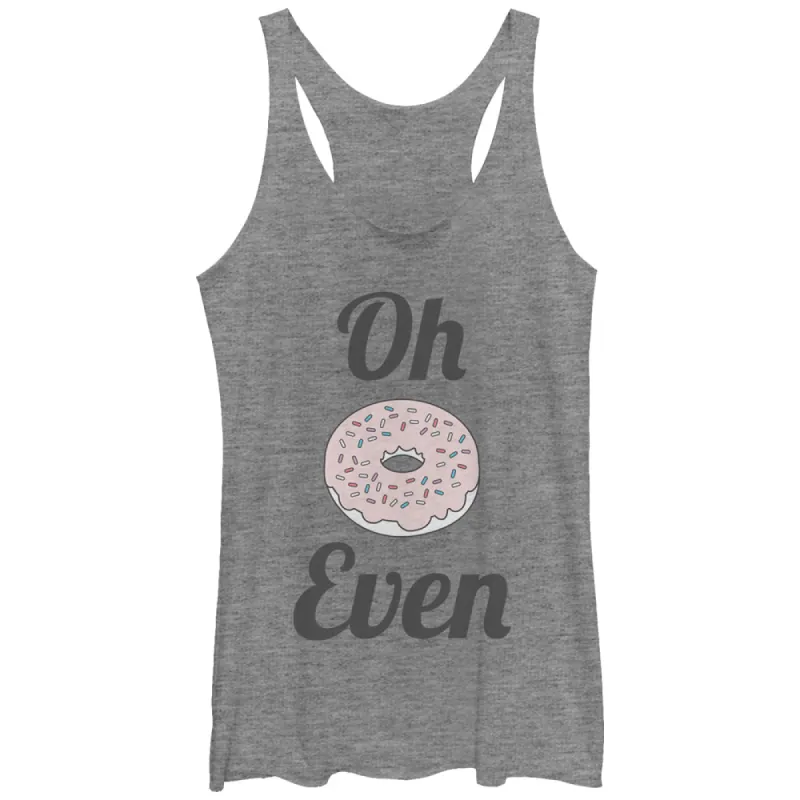 Women's CHIN UP Oh Donut Even Racerback Tank Top sold by Chin Up Apparel