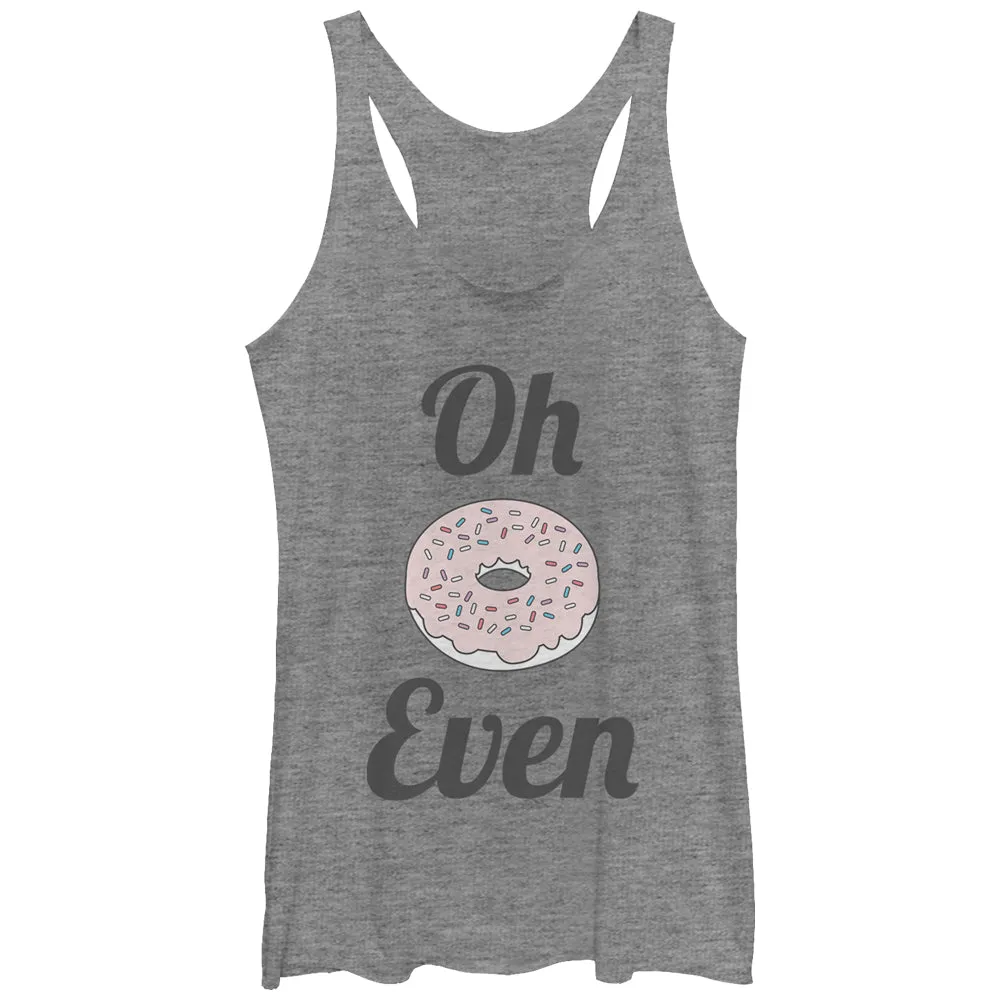 Women's CHIN UP Oh Donut Even Racerback Tank Top sold by Chin Up Apparel