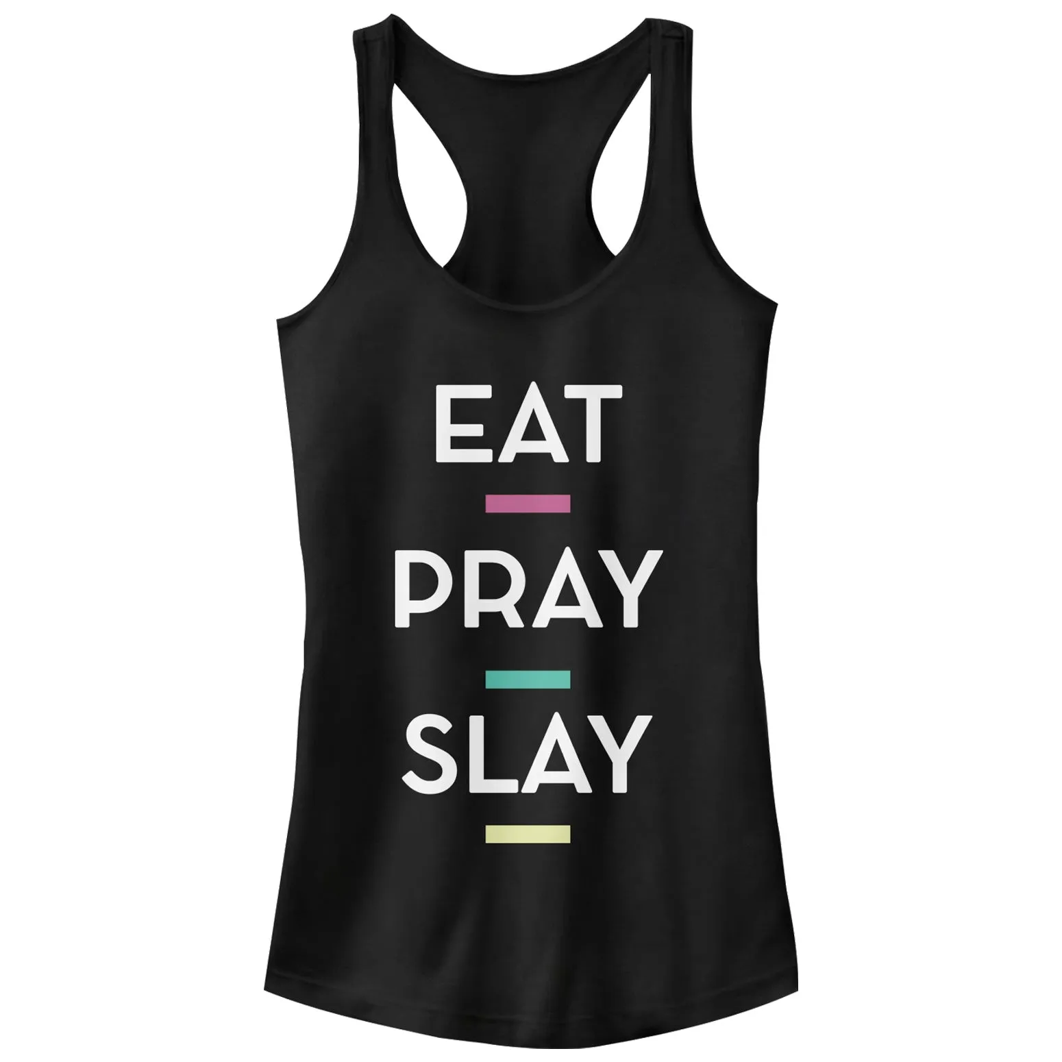 Junior's CHIN UP Eat Pray Slay Racerback Tank Top sold by Chin Up Apparel