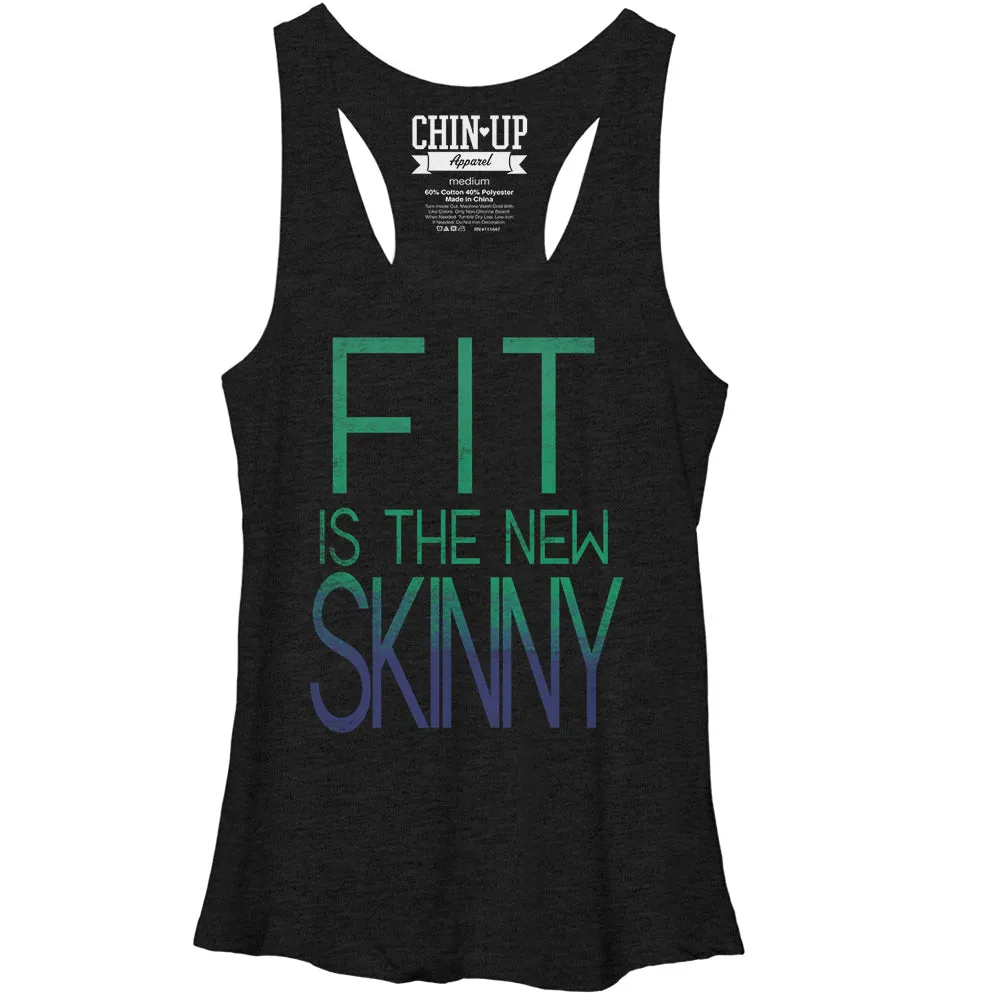 Women's CHIN UP Fit is the New Skinny Racerback Tank Top sold by Chin Up Apparel