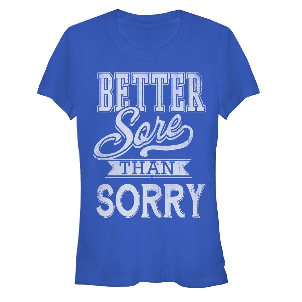 Junior's CHIN UP Sore Not Sorry T-Shirt sold by Chin Up Apparel