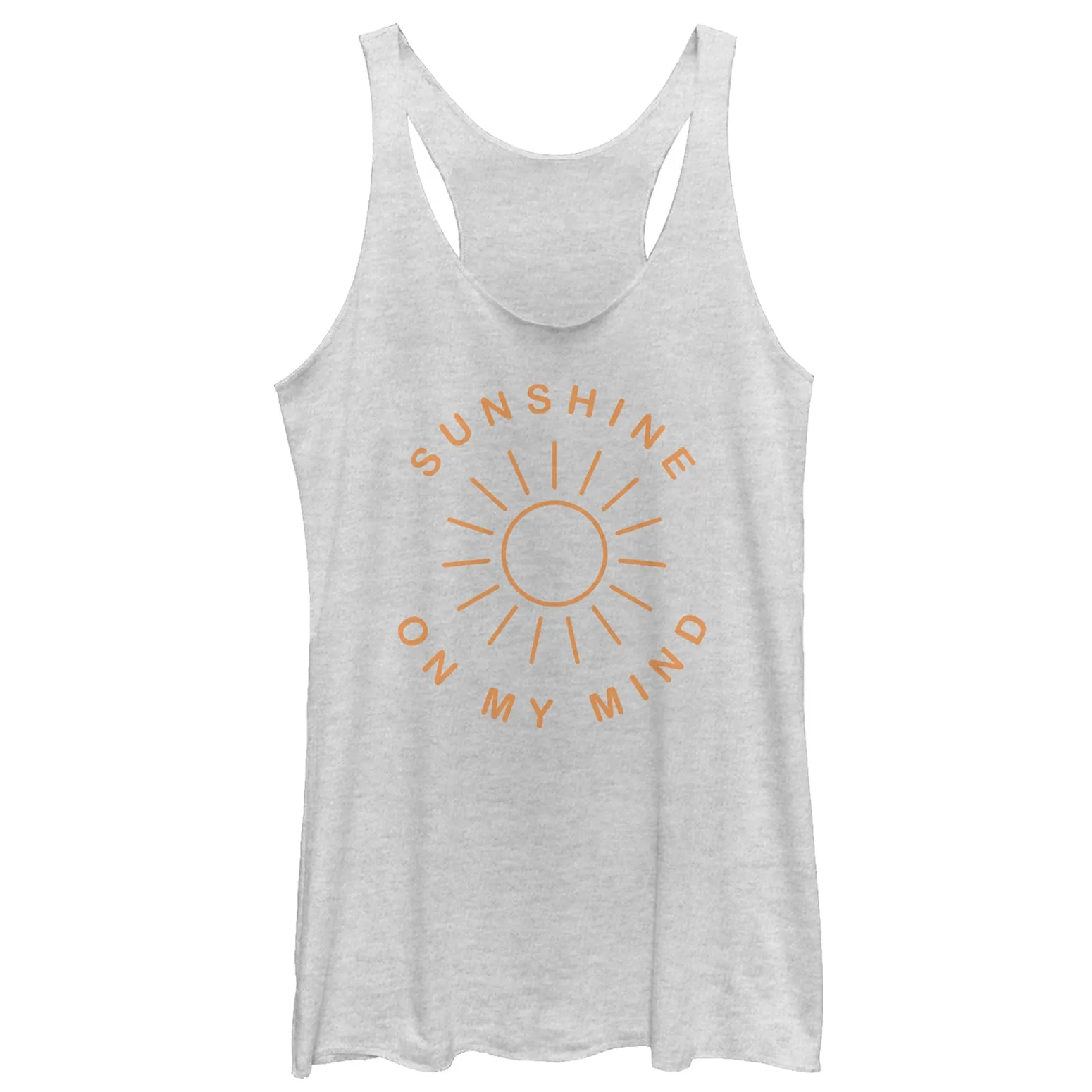 Women's CHIN UP Sunshine On My Mind Racerback Tank Top sold by Chin Up Apparel